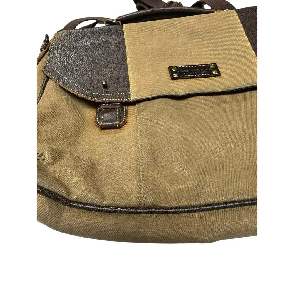 Marc New York Andrew Marc Messenger Bag Brown Laptop Briefcase 15”
